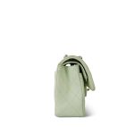 22C Light Green Caviar Quilted Classic Flap Small Light Gold Hardware - Image 4