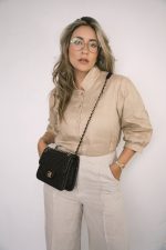 Black Calfskin Braided My Own Frame Flap Bag Aged GHW - Image 14
