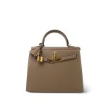 Kelly Sellier 25 Etoupe Epsom Gold Plated D Stamp - Image 6