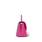 22K Pink Caviar Quilted Small Coco Handle Light Gold Hardware - Image 6