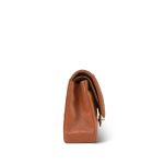 Caramel Caviar Quilted Classic Flap Medium Silver Hardware - Image 4