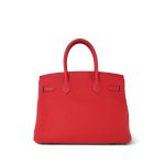 Birkin 30 Rouge de Coeur Veau Togo Gold Plated D Stamp - Image 9