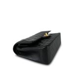Black Caviar Quilted Medium Classic Flap Gold Hardware - Image 5