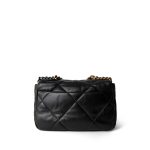 23S Black Lambskin Quilted 19 Flap Small Mixed Hardware - Image 4