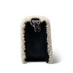Navy/Cream Shearling Boy Bag Old Medium Ruthenium Hardware - Image 5