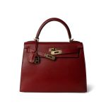 Kelly Sellier 28 Rouge Garange Courchevel Gold Plated G Square Stamp - Image 15