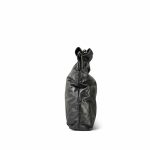 22A Ruthenium Metallic Calfskin Quilted 22 Hobo Bag Medium Aged Gold Hardware - Image 4