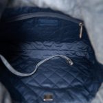 24S Washed Denim Quilted 22 Hobo Bag Small - Image 12