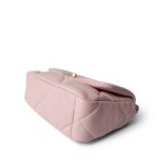 Rose Clair Lambskin Quilted 19 Flap Small Mixed Hardware - Image 7