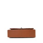 Caramel Caviar Quilted Classic Flap Medium Silver Hardware - Image 9