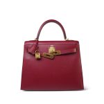 Kelly Sellier 28 Rouge Grenat Epsom Gold Plated C Stamp - Image 14