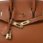 Birkin 35 Gold Ardennes Gold Plated [D] Stamp - Image 14