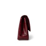 Vintage Red Alligator Double Flap Gold Hardware - Image 8