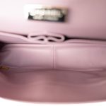 Iridescent Light Pink Python Classic Flap Jumbo LGHW - Image 12