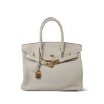 Birkin 30 Craie Veau Togo Gold Plated Y Stamp - Image 6