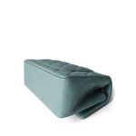 18C Pearly Light Blue Caviar Quilted Mini Rectangular Flap Aged Gold Hardware - Image 8