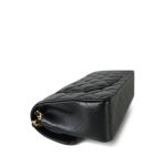 Black Caviar Quilted Small Classic Flap Gold Hardware - Image 7