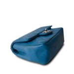 Blue Caviar Quilted Mini Rectangular Flap Silver Hardware - Image 8