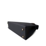 Mini Kelly Sellier Tri-Color Gris Misty/Noir/Alezan Epsom Gold Plated W Stamp - Image 10
