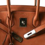 Birkin 30 Cuivre Taurillon Saddle Palladium Plated Z Stamp - Image 5
