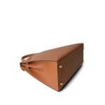 Kelly 28 Sellier Natural Chamonix Gold Plated D Square Stamp - Image 9