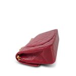 Red Lambskin Quilted Classic Flap Small Gold Hardware - Image 11