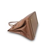 Birkin 40 Brown Evergrain Gold Plated [B] Stamp - Image 13