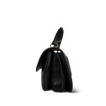 21S Black Lambskin Quilted Small Trendy CC Light Gold Hardware - Image 3