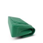 24A Green Caviar Quilted Classic Flap Small Light Gold Hardware - Image 15