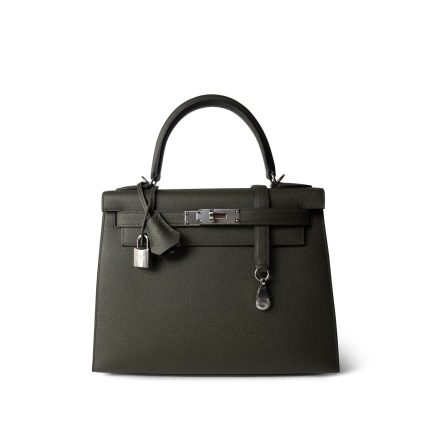 Kelly Sellier 28 Vert De Gris Epsom Palladium Plated Y Stamp