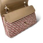 Red Striped Jersey Coco Sailor Flap Bag LGHW - Image 11