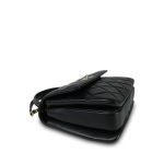 21S Black Lambskin Quilted Small Trendy CC Light Gold Hardware - Image 11
