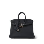 Birkin 25 Bleu Nuit / Bleu De Nord Togo Palladium Plated W Stamp - Image 7
