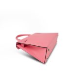 Mini Kelly Sellier Rose d’Ete Chevre Palladium Plated D Stamp - Image 10