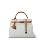 Kelly Sellier 28 Bi-Color Horseshoe (HSS) White / Natural Sable Evergrain Gold Plated A Square Stamp