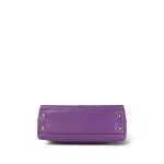 Purple Caviar Quilted Coco Handle Small Light Gold Hardware - Image 3