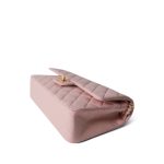 Vintage Light Pink Lambskin Quilted Medium Classic Flap Aged Gold Hardware - Image 4