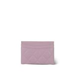 Light Pink Lambskin Quilted Classic Card Holder LGHW - Image 5