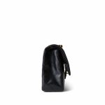 Navy Lambskin Quilted Classic Flap Medium Gold Hardware - Image 5
