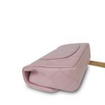 24P Pink Caviar Quilted Sweetheart Mini Flap Aged Gold Hardware - Image 7