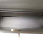Grey Lambskin Quilted Mini Rectangular Flap Light Gold Hardware - Image 14