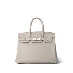 Birkin 30 Craie Togo Palladium Plated C Stamp - Image 3