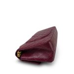 Burgundy Crumpled Calfskin Quilted Reissue 2.55 Aged Gold Hardware 225 - Image 9