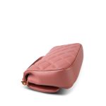 20C Pink Lambskin Quilted Top Handle Flap Aged Gold Hardware - Image 12
