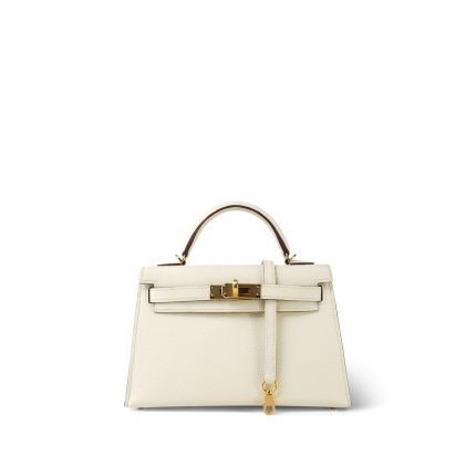 Mini Kelly Sellier Nata Epsom Gold Plated Y Stamp