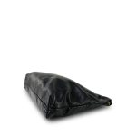 Black Calfskin Quilted 22 Hobo Bag Medium Aged Gold Hardware - Image 11