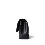 18B Black Caviar Quilted Jumbo Classic Flap SHW - Image 2