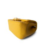 18S Yellow Caviar Quilted Mini Square Flap LGHW - Image 8