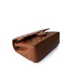 23A Brown/Cognac Caviar Quilted Classic Flap Small Light Gold Hardware - Image 2