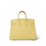 Birkin 25 Jaune Poussin Togo Gold Plated Z Stamp - Image 6